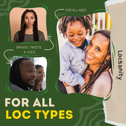 Locsanity Rosewater and Peppermint Daily Moisturizing Spray – Jumbo Size Hydrating Dreadlock Spray to Nourish the Scalp and Protect Hair From Oil and Buildup (32oz)