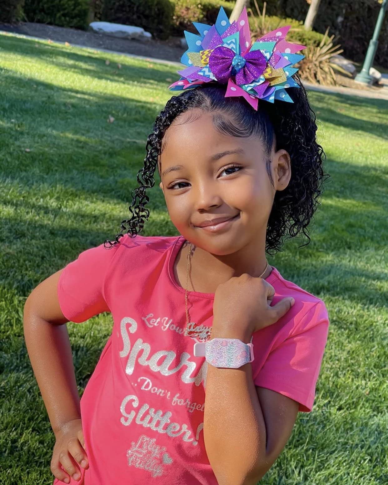 Lily Frilly Let Your Life Sparkle Hair Bow