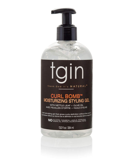 tgin Curl Bomb Moisturizing Styling Gel and Honey Whip Hydrating Mousse