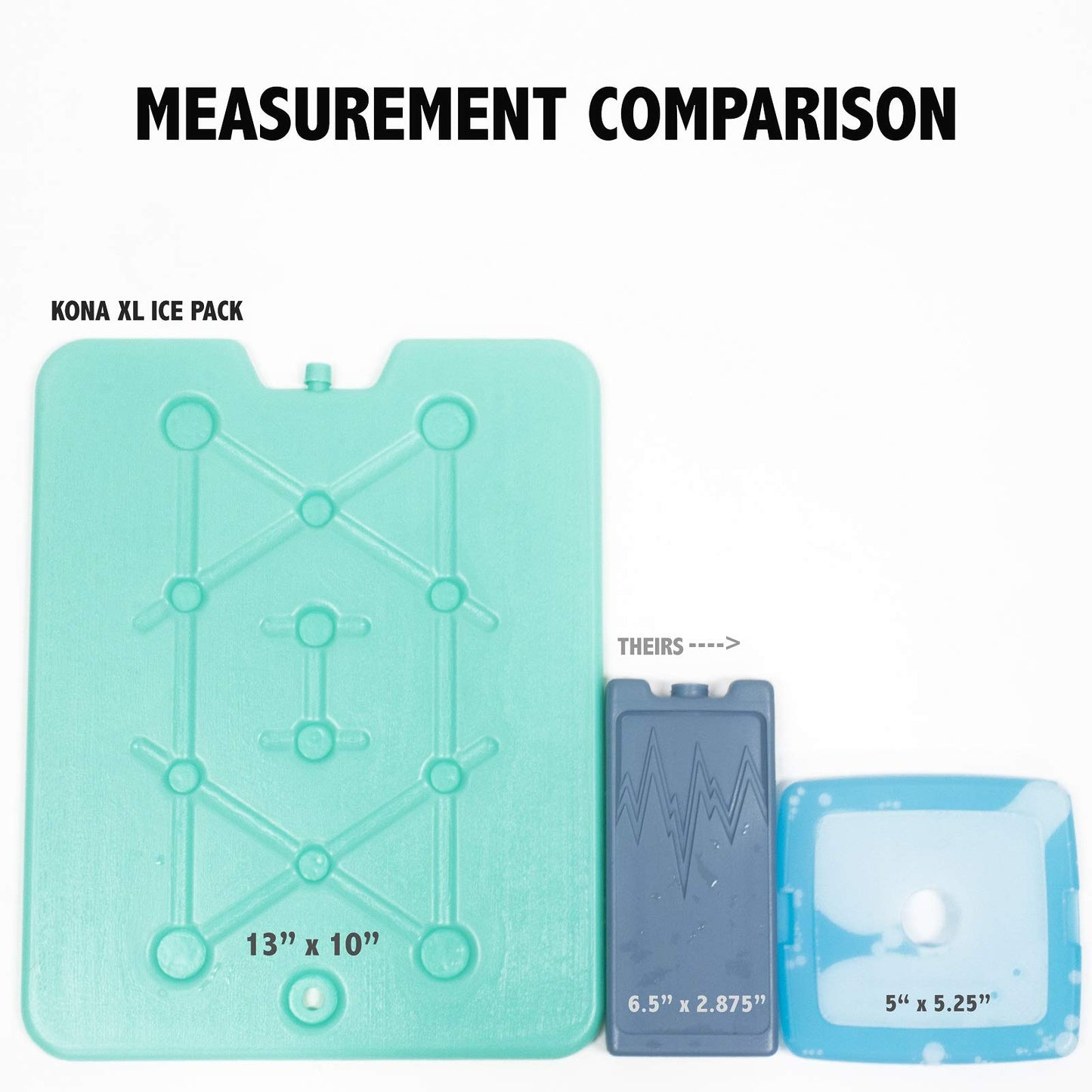 (Set of 6) XL Slim Ice Packs for Coolers - Freezer Packs - Refreezable & Reusable for Coolers - Perfect for The Beach, Camping Trips, and Sports Events