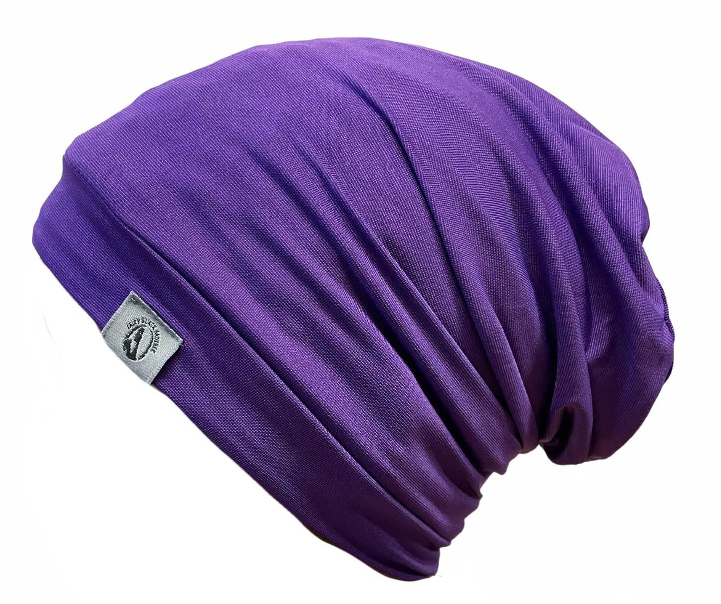 Fairy Black Mother Stretch Hair Cap for All Dreadlocks Locs Kinky and Curly (Medium, Plum Purple)