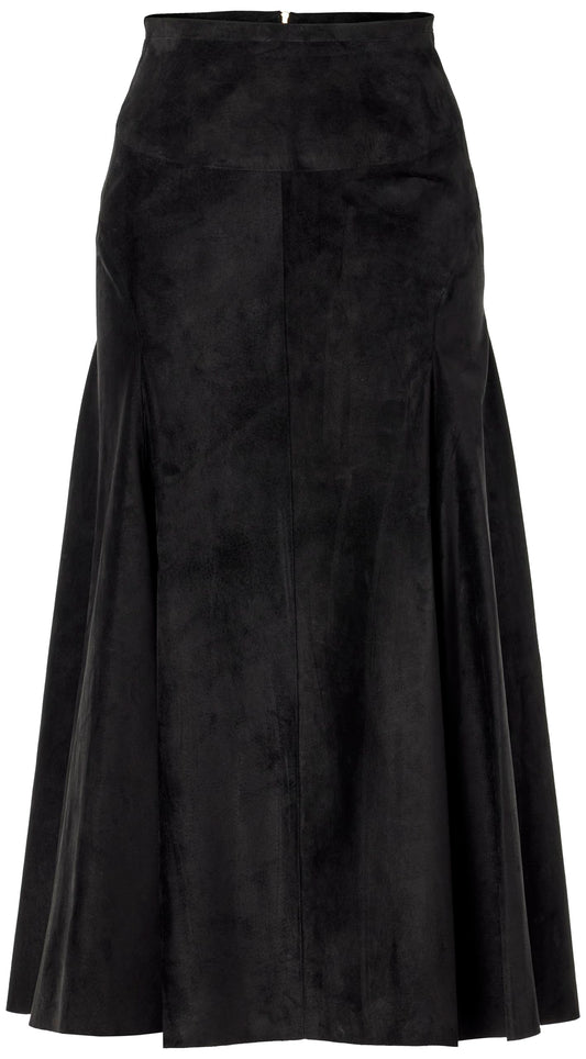 Sergio Hudson, Yoked Swing Skirt, 4, Onyx