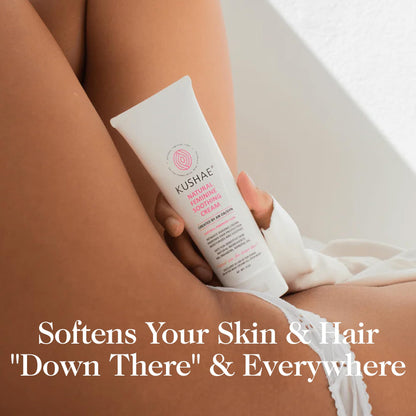 Kushae Feminine Soothing After Shave Cream - OB/GYN Made, Natural, Fragrance Free, Aloe-Based, pH Balanced Intimate Moisturizer for Women 4oz