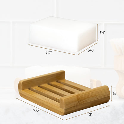 Tieralia Handcrafted Dish Bar Soap - Plant-Based, Zero Waste, Vegan Soap, Unscented Soap, Dish Soap - 5.64oz (Dish Bar and Tray)