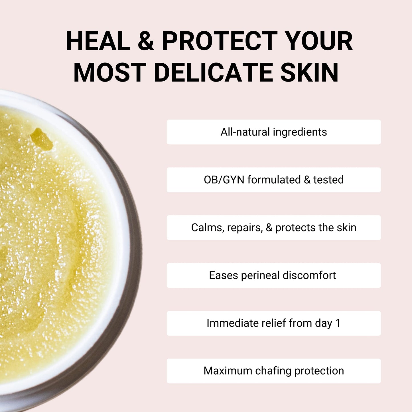 Kushae Protective Feminine Skin Balm, Refreshing & Soothing Vulva Moisturizer for Feminine Dryness, Menopausal Dryness, Fragrance-Free Vulva Care Products, 2.1 oz