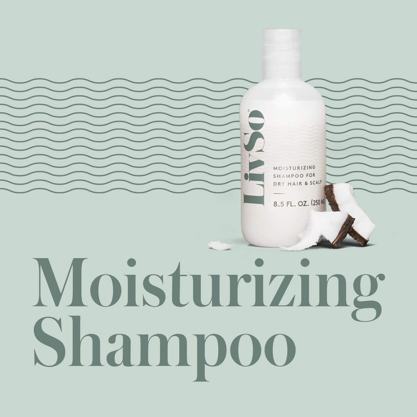 LivSo Moisturizing Scalp Shampoo - Moisturizes Hair & Scalp - Naturally Derived - Fresh Feel Product - A Little Bit of LivSo Goes a Long Way