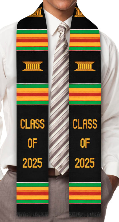 ADVANSYNC Class of 2025 Kente Cloth Graduation Stole (Class of 2025)