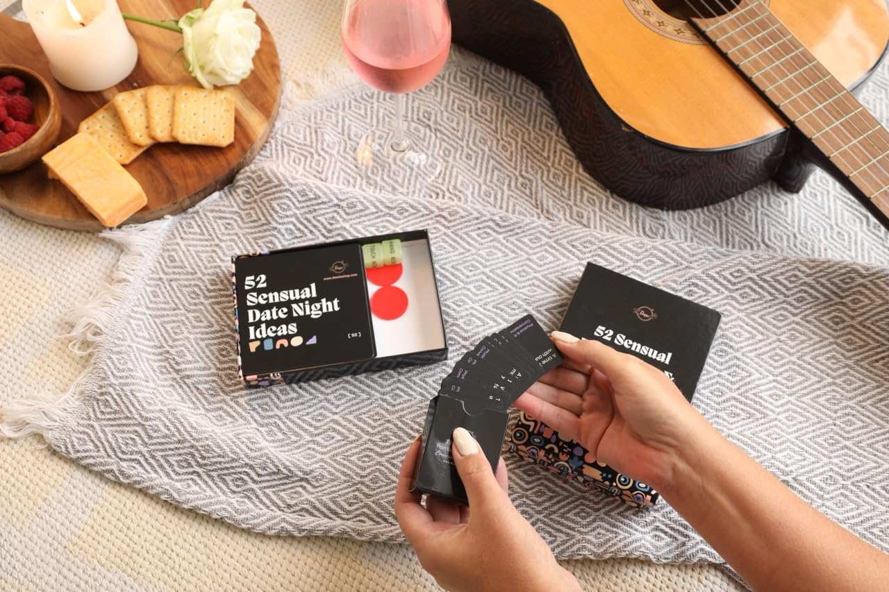 Dessie 52 Scratch-Off Date Night Ideas with 100 Conversation Starters & Couples Unique Gifts - Perfect Bridal Shower, Anniversary, Wedding & Engagement Gifts for Couples, Bride, Boyfriend, Girlfriend