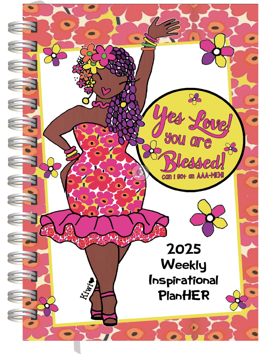 2025 African American Planner, Shades of Color: Be Your Own Insp-HER-ation, Highlighting Black Culture Through Beautiful Art, 5.375 x 8.375 inches