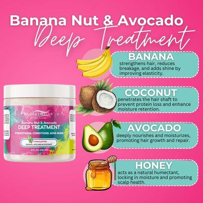 Kurlee Belle Banana Nut & Avocado Deep Treatment 8oz