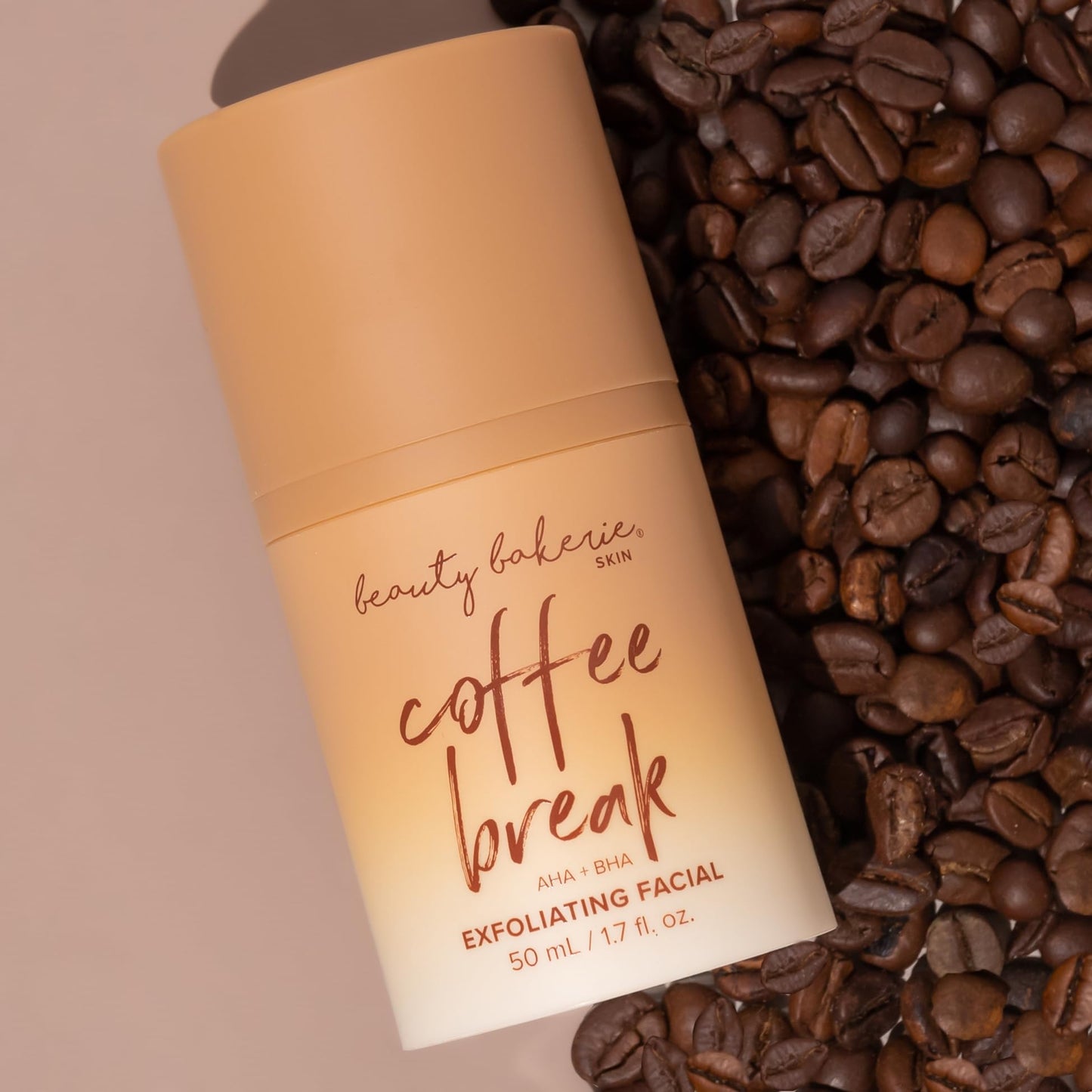 Beauty Bakerie Coffee Break AHA BHA Exfoliating Facial, Skin Care Products for Healthy, Glowing Skin, Face Exfoliator with Skin Refreshing Formula, Exfoliant & Skincare Essential, 1.7 oz.