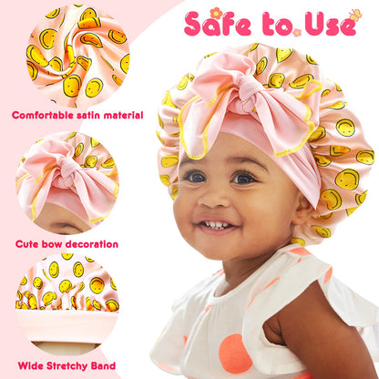 BONNET QUEEN Silk Bonnet for Sleeping Women Satin Bonnet Hair Bonnet Night Sleep Cap Scarf Wrap for Curly Hair with Tie Band