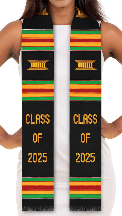 ADVANSYNC Class of 2025 Kente Cloth Graduation Stole (Class of 2025)