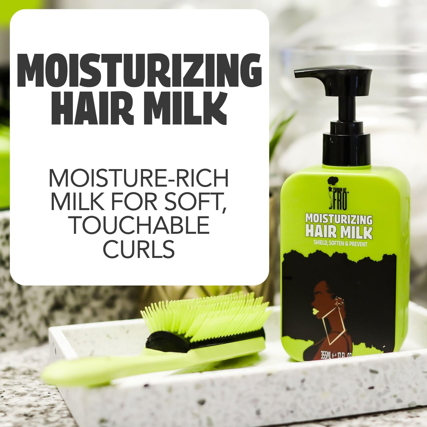 Pardon My Fro Moisturizing Hair Milk - Frizz Control Hair Moisturizer for Your Curls and Coils - 12 fl oz