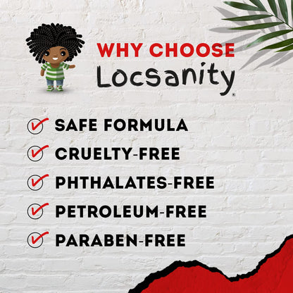 Locsanity BOLD Moisturizing Loc Spray - Natural Locs Care, Dreadlock Maintenance - Hair Scalp Moisturizer, Conditioning Spray for Dreads, Braids (8oz)