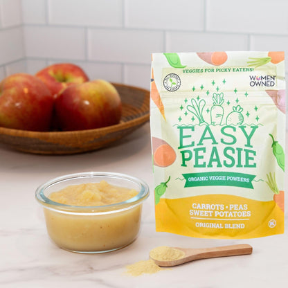 Easy Peasie Organic Veggie Powder Blends for Kids and Picky Eaters | Hidden Vegetable Powder Additive for Meals and Smoothies (3-Pack Pouches: Green, Red, and Original - each 2 oz)