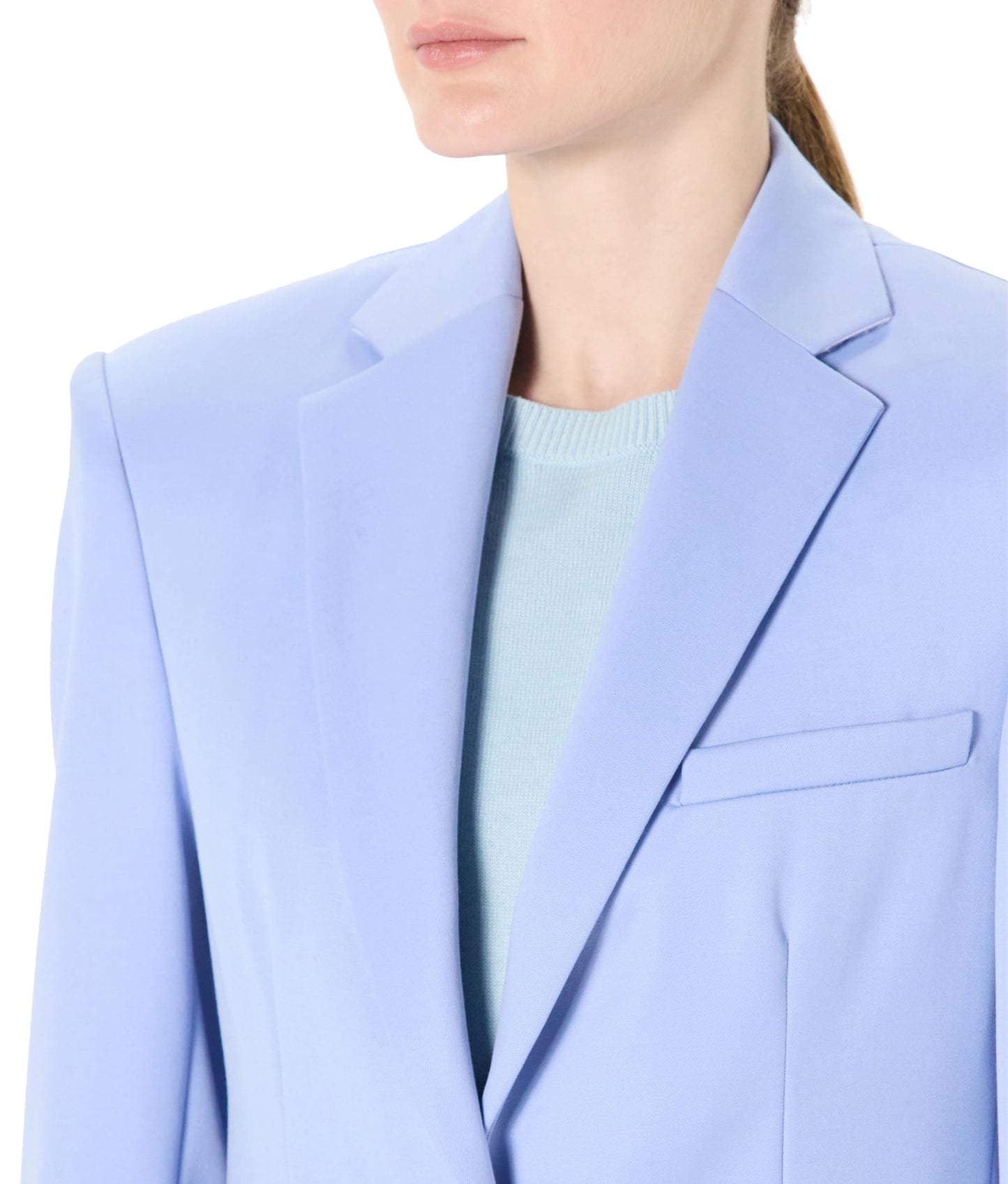 Sergio Hudson, Two Button SB Blazer, 10, Sky