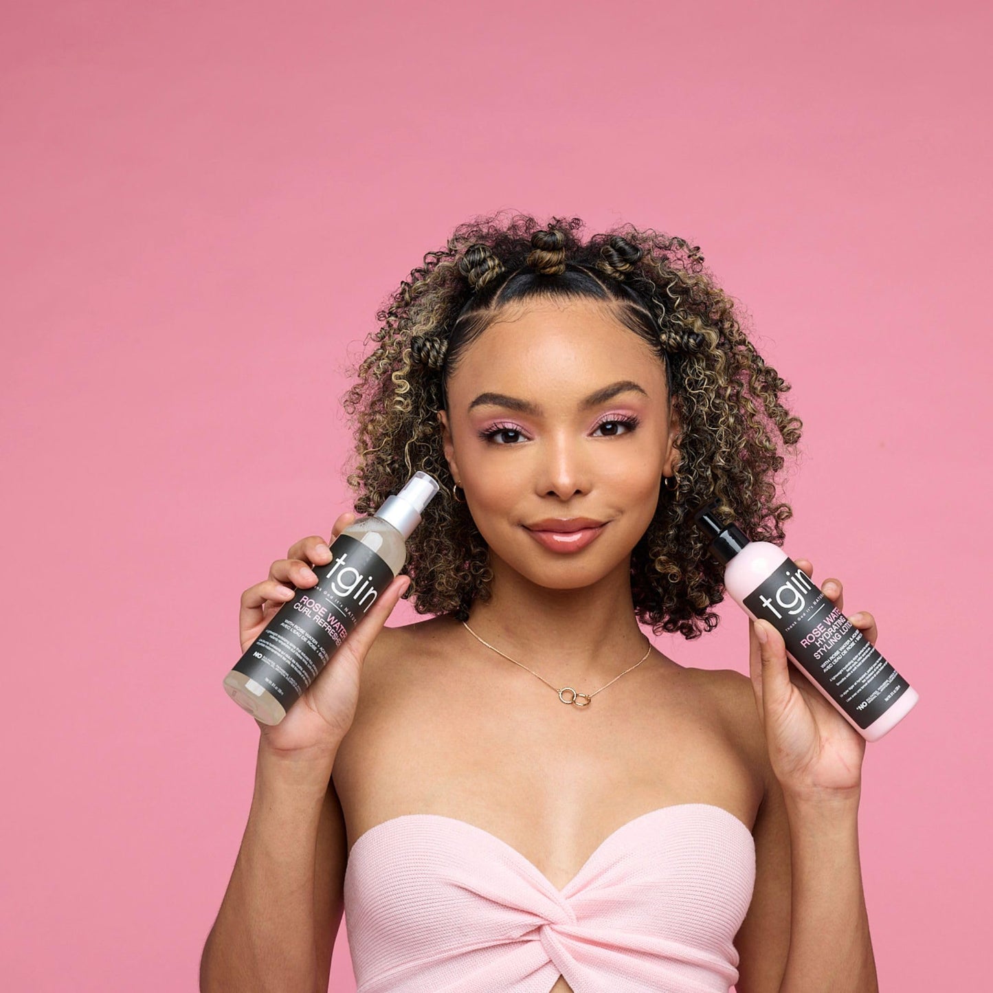 tgin Rose Water Curl Refresher for Curls - Natural Hair - Braids - Loc Spray - Protective Styles - 8 Oz