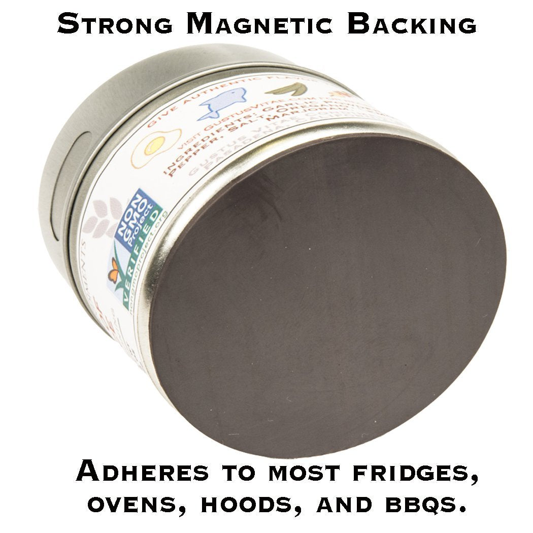 Ancho Chile Sea Salt | Gourmet Infused Salt | Authentic Artisanal Seasoning | Non GMO, All Natural | Handmade in Small Batches in USA | Ultra Premium, Sustainably Sourced | GLP-1 Friendly | Magnetic Tin | 2.8 Ounce | Gustus Vitae | #11