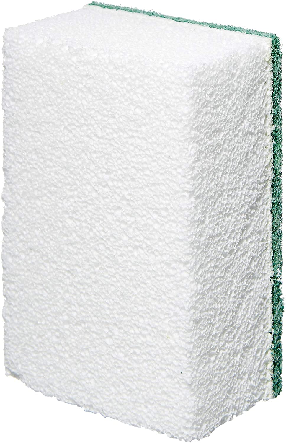 COMPAC HOME Magic-Stone Kitchen Cleaner Scrub - 2-Sided Scouring Stone, Easily Removes Stubborn Food Grime, Grease, 4 Count, White/Green