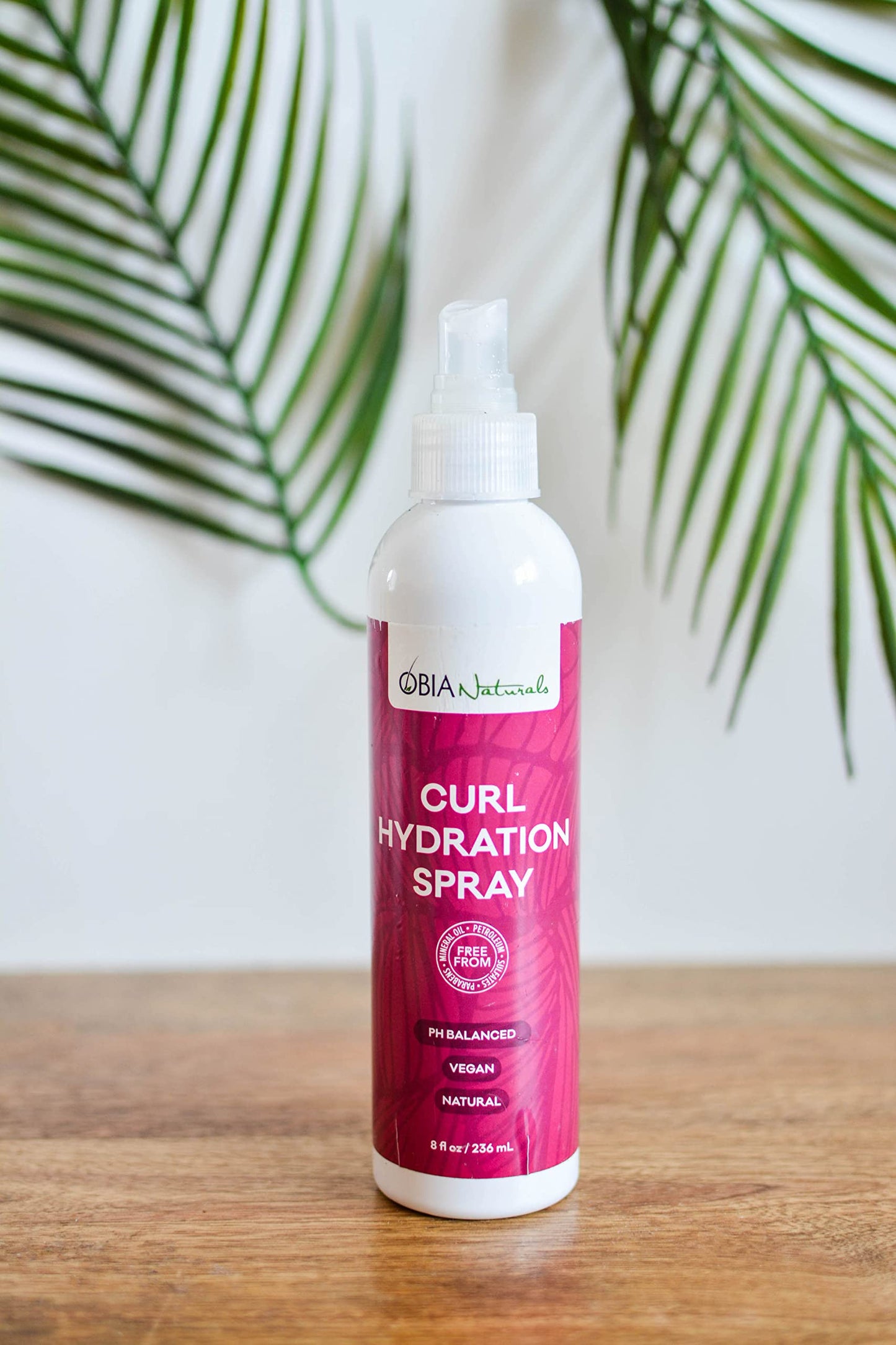 OBIA Naturals Curl Hydration Spray - Refreshing, Moisturizing, Nourishing Hydrator for Dry Hair and Curls, 8 ounce.