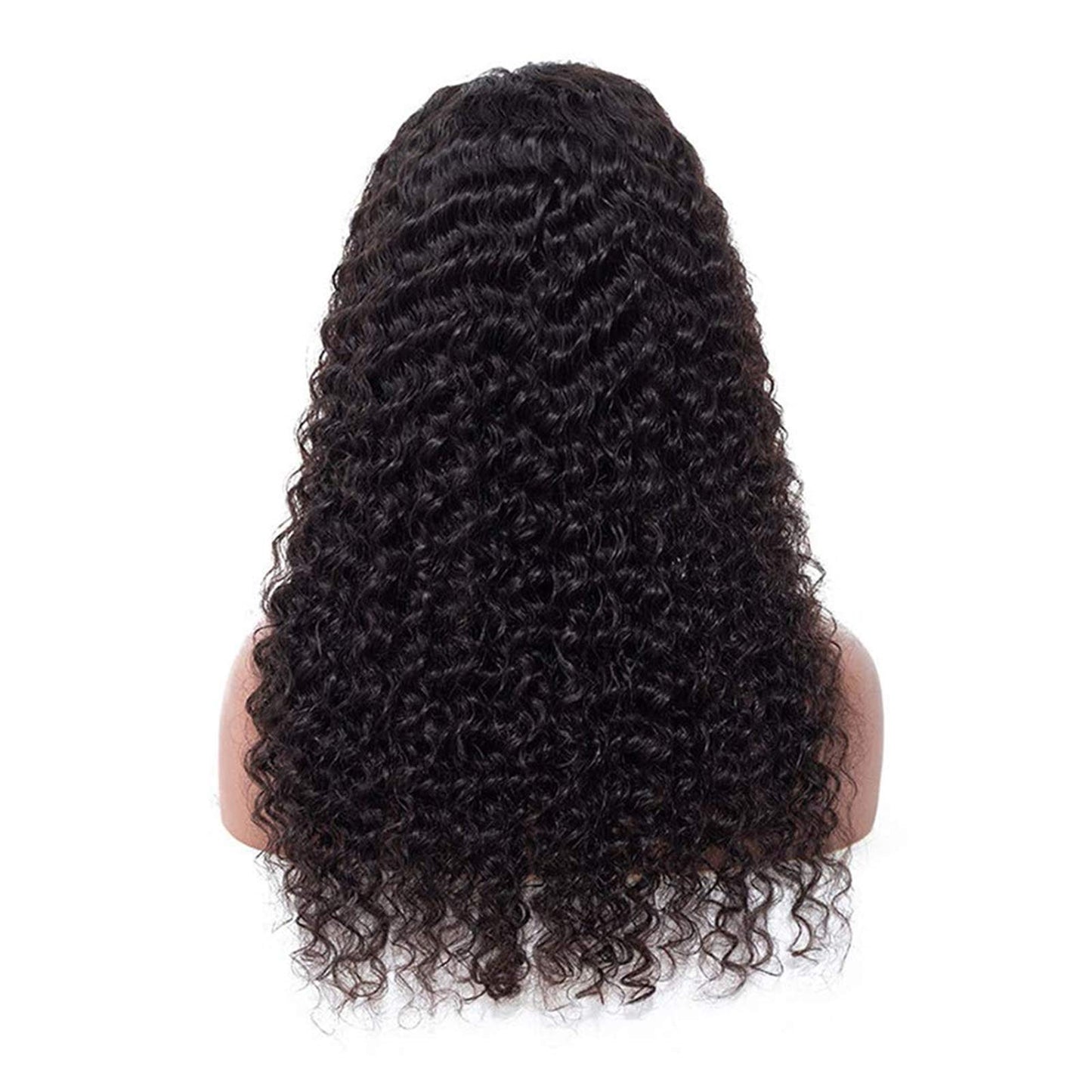 BLY Human Hair Lace Front Wig Deep Wave 4x4 Lace Closure HD Transparent Wigs for Women 180% Density Brazilian Virgin Hair Pre Plucked with Baby Hair Natural Black Color 20 Inch