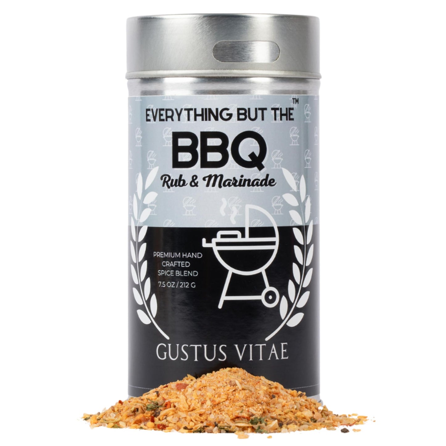 Everything But The BBQ Rub and Marinade | | Gourmet Seasoning | Artisanal Spice Blend | All Natural | Non GMO | Hand Crafted | Made In USA | 7.5 oz (213g) | Small Batch | Gustus Vitae | #562