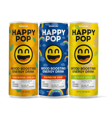 HAPPYPOP® (8.4 Fl Oz (Pack of 12), Ginger Spice)