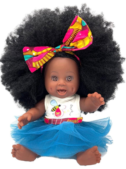 Orijin Bees Fro Love Baby Bee Doll - Oprah's Favorite Things African American Doll, Black Doll, Latino Doll, Afro Doll, Baby Doll, Curly Hair Doll, Baby Doll, African Doll, Birthday Gift