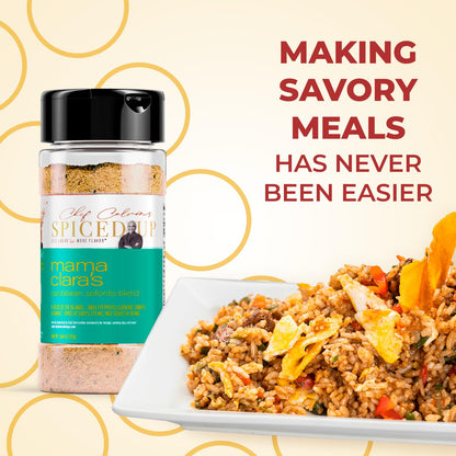 Spiced Up by Chef Calvin - Mama Clara's Caribbean Sofrito Seasoning Blend 6 oz/170 g - All Purpose Seasoning - Complete Mix of Spices and Seasonings for Cooking Soups, Stews and Rice Dishes