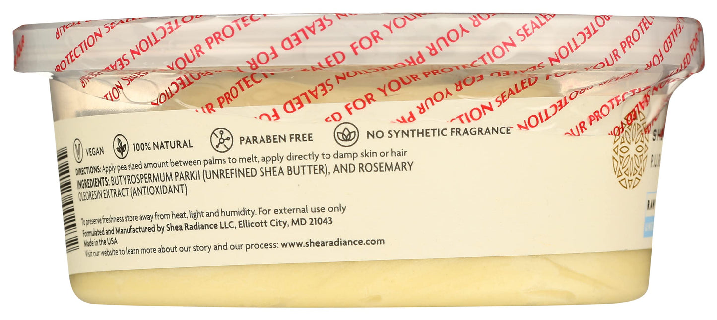 Shea Radiance, Body Butter Unscented, 7.5 Ounce