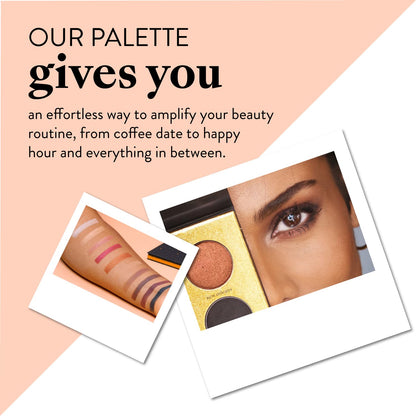 Mented Cosmetics Everynight Eyeshadow Palette Nude and Dark Eyeshadows, Vegan, Paraben-Free Cruelty-Free Makeup, Neutral and Dark Glam Eyeshadow