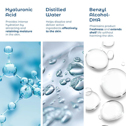 Hyaluronic Acid Serum for Skin 100% Pure-Anti-Aging Serum - Intense Hydration + Moisture, Non-greasy, Paraben-free Hyaluronic Acid for Your Face 8 oz