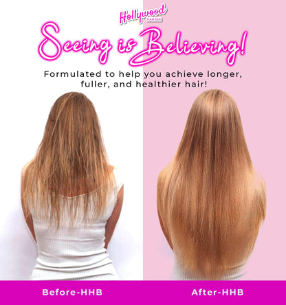 Hollywood Hair Bar Hair Care Bear Gummy Vitamins - for All Hair Types, Vegan and Cruelty Free, (1 Month Supply) 60 Count