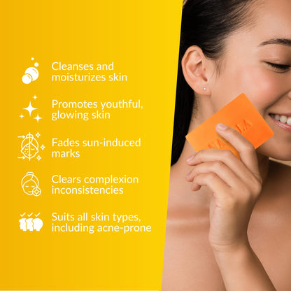 Nasola Kojic Acid Soap for Skin Clarifying, Complexion Revitalization, Radiance Boosting, Face & Body, Underarm & Armpit
