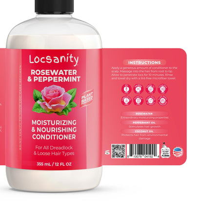 Locsanity Rosewater and Peppermint Moisturizing and Nourishing Conditioner