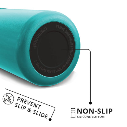 Elemental Artisan Insulated Tumbler, Triple Wall Coffee Travel Mug, Reusable Stainless Steel Coffee Tumbler with Ceramic Lid, Thermal Coffee Cups for Hot (6 Hrs) & Cold (18 Hrs), 16oz - Robin's Egg