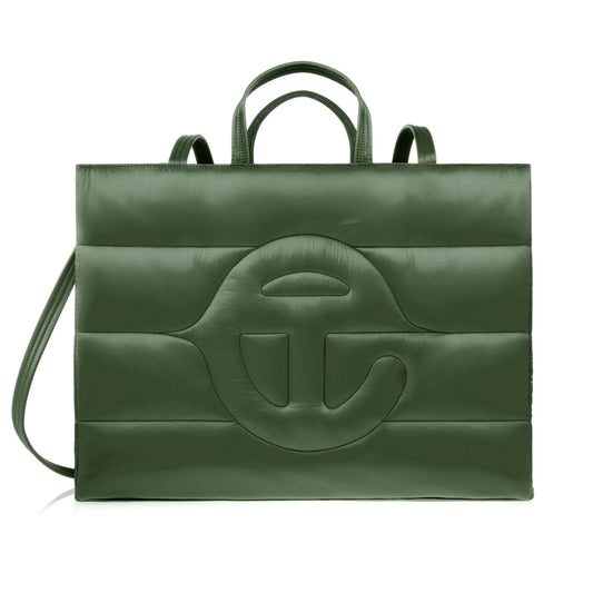 TELFAR Large Puff Shopper - Green