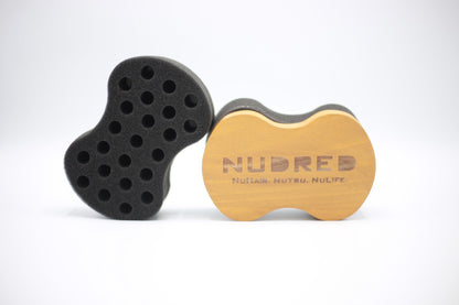 Nudred Replacement Sponge for the Wooden Interchangeable Hair Sponge, For Black Men & Women With Natural, Afro Hair, Large Holes to Twist and Curl Freeform Dreads, Coils, Curls, Twists & Beards