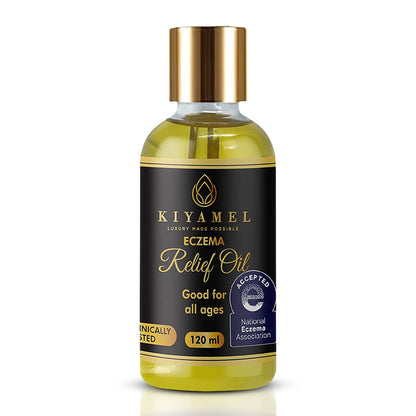 KIYAMEL | Moisturizing Eczema Relief Essential Oil with Hemp Seed for Dry, Itchy Skin - Soothing Moisturizer with Vitamin E and Chamomile - Revitalizing Hydration for Adults and Kids