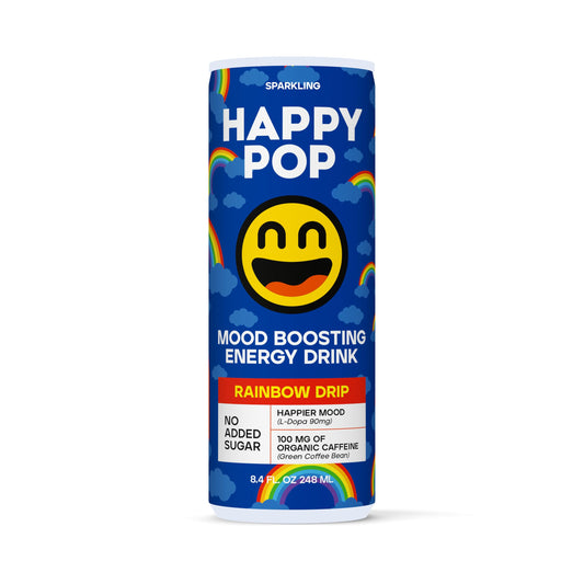 HAPPYPOP® (8.4 Fl Oz (Pack of 12), Rainbow Drip)