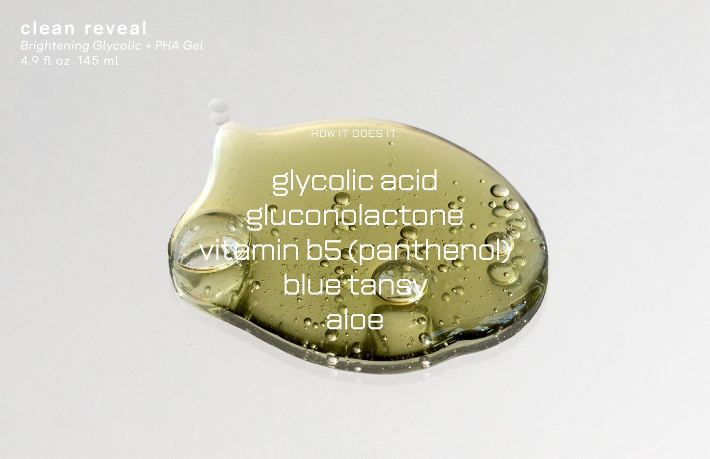 epi.logic Clean Reveal | Brightening Glycolic + PHA Gel 145 ml / 4.9 oz