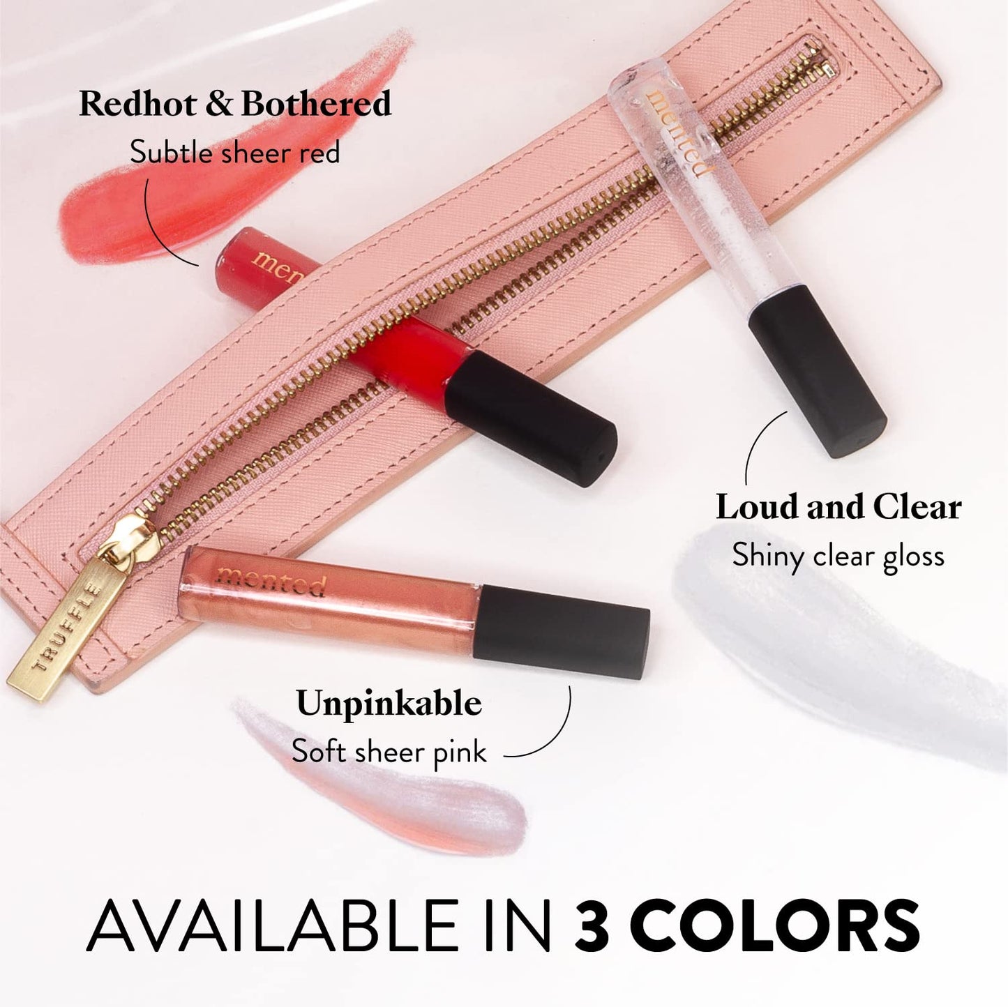 Mented Cosmetics | Red Hot and Bothered Sheer Lip Gloss | Red Tinted Lip Gloss | Vegan, Paraben-Free, Cruelty-Free Gloss Topper | Long Lasting and Moisturizing Lipgloss