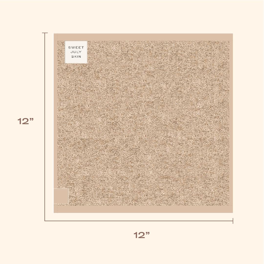 SWEET JULY Skin Face Towel Set Day & Night, Makeup Removal, 100% Cotton, Soft, Absorbent, Daily Use, Pack of 6