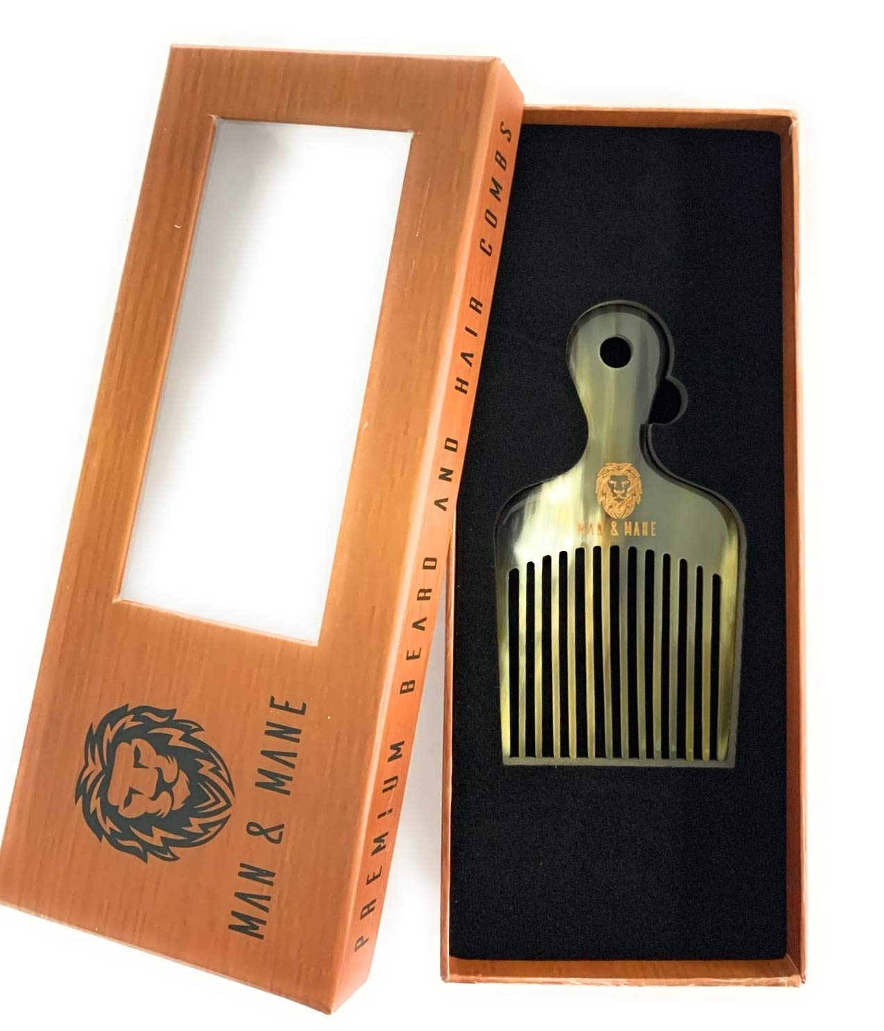 Premium Handmade 100% Oxhorn Anti-static Detangling Styling and Hair Pick Combs Combo Pack for Women & Men