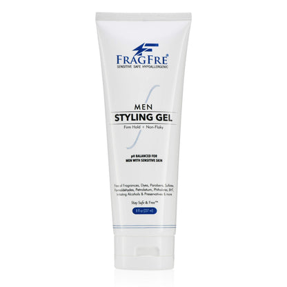 FRAGFRE Men's Firm Hold Hair Gel for Aggressive Styles - Paraben-Free Hypoallergenic Formula for Sensitive Skin, No Irritations - 8 oz