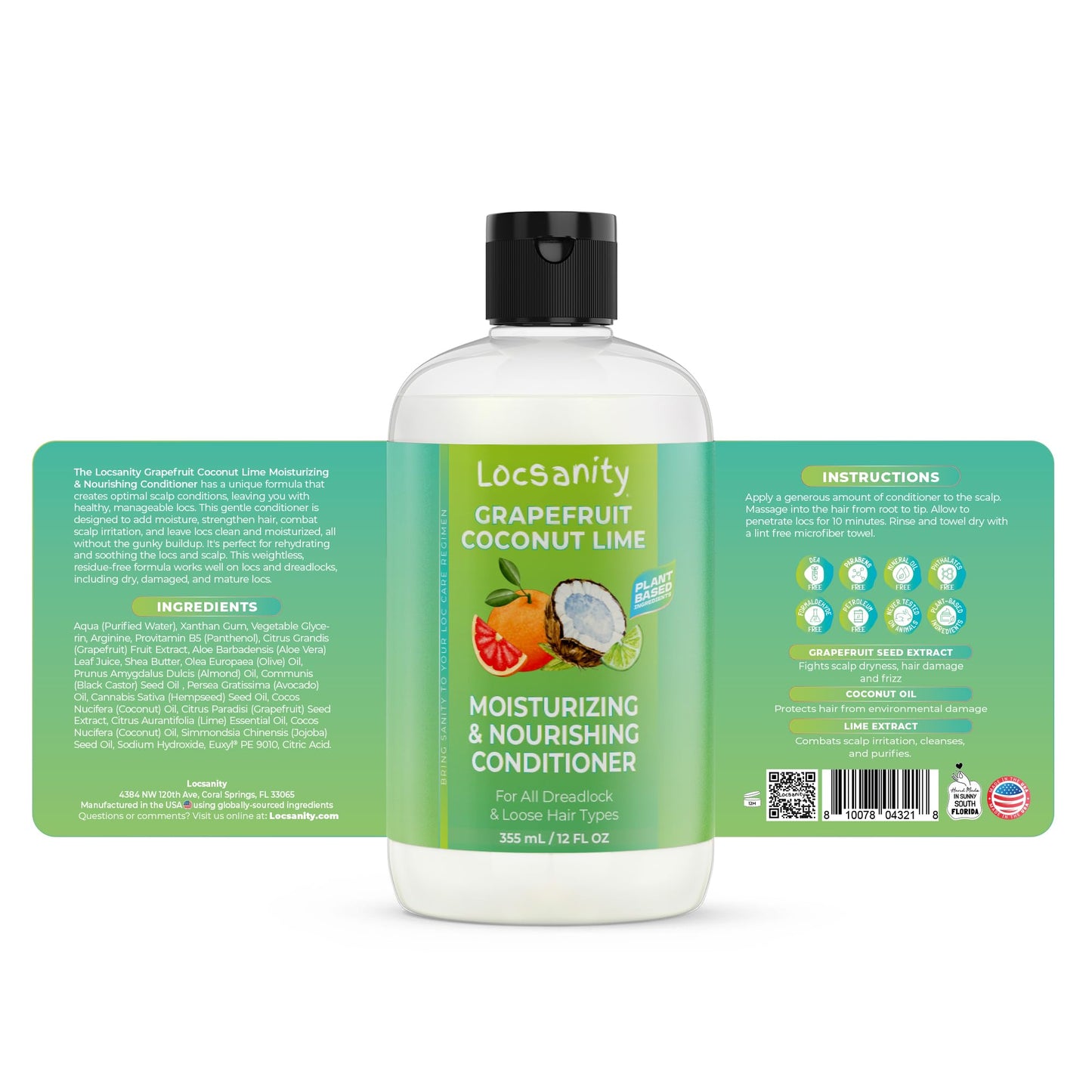Locsanity Grapefruit Coconut Lime Compete Loccare Bundle - Locs Sisterlock Dreadlocks Microlocks Dreads