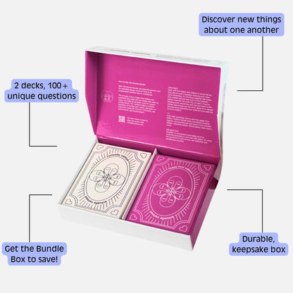 The NEW Actually Curious Starter Bundle Box - Icebreaker & Deep Conversation Cards, Couples Games, Stress Relief Gifts, Romantic Gifts for Her, Card Games for Families, Date Night Games, Team Building