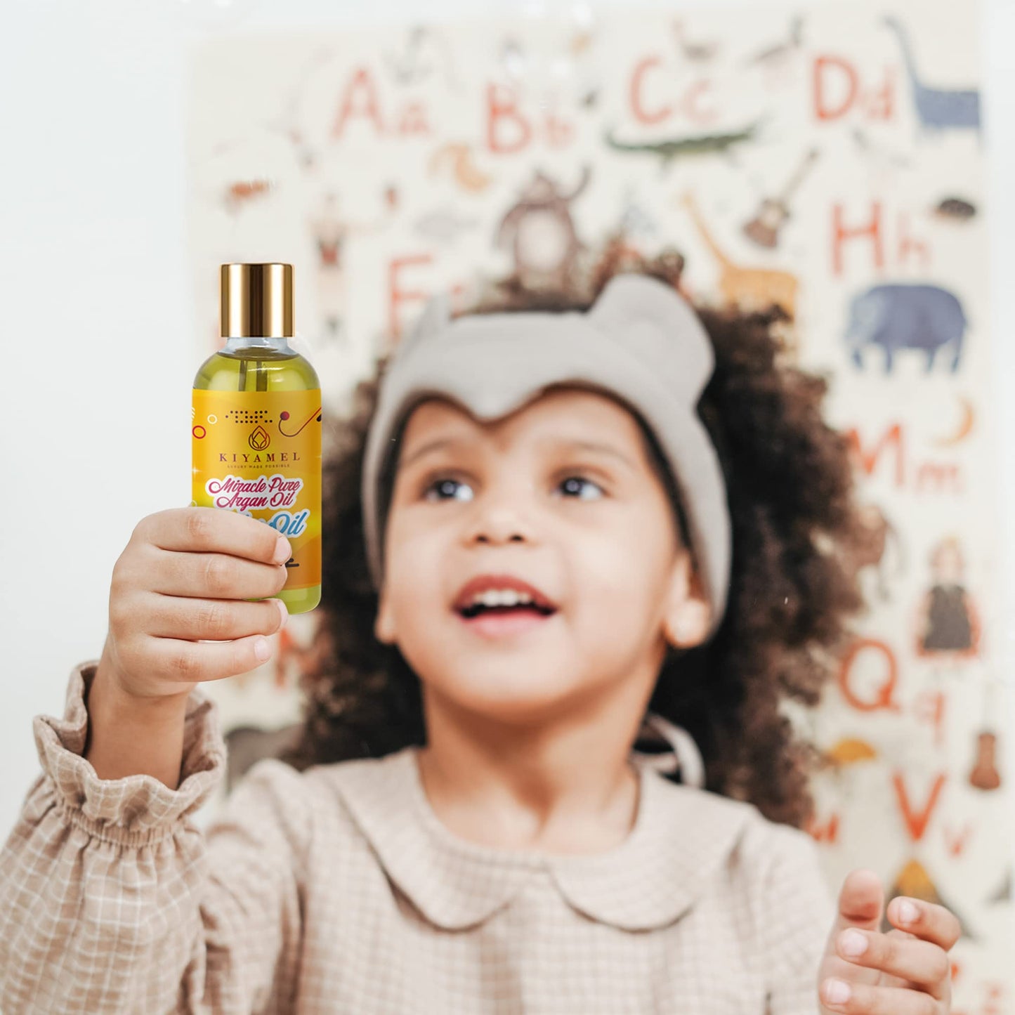 KIYAMEL 100% Pure Argan Oil for Babies, Baby Oil for Natural Softer Skin, hair, face and nails | Hydrating Vitamin E 6 Fatty Acids for Eczema, Skin Aging, Stretch Marks, Wrinkles, and Under Eye Bags.