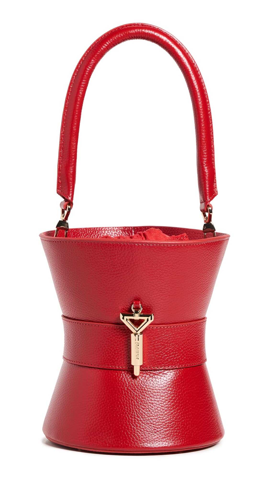 Florian London Women's Belle Bucket Bag, Red, One Size